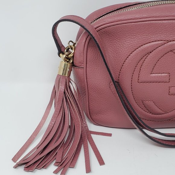 Auth Gucci Soho Disco Camera Leather Crossbody Bag - Picture 12 of 15